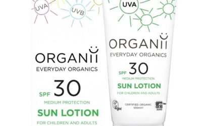 Enjoy the sunshine with the new certified organic sun lotion from ORGANii
